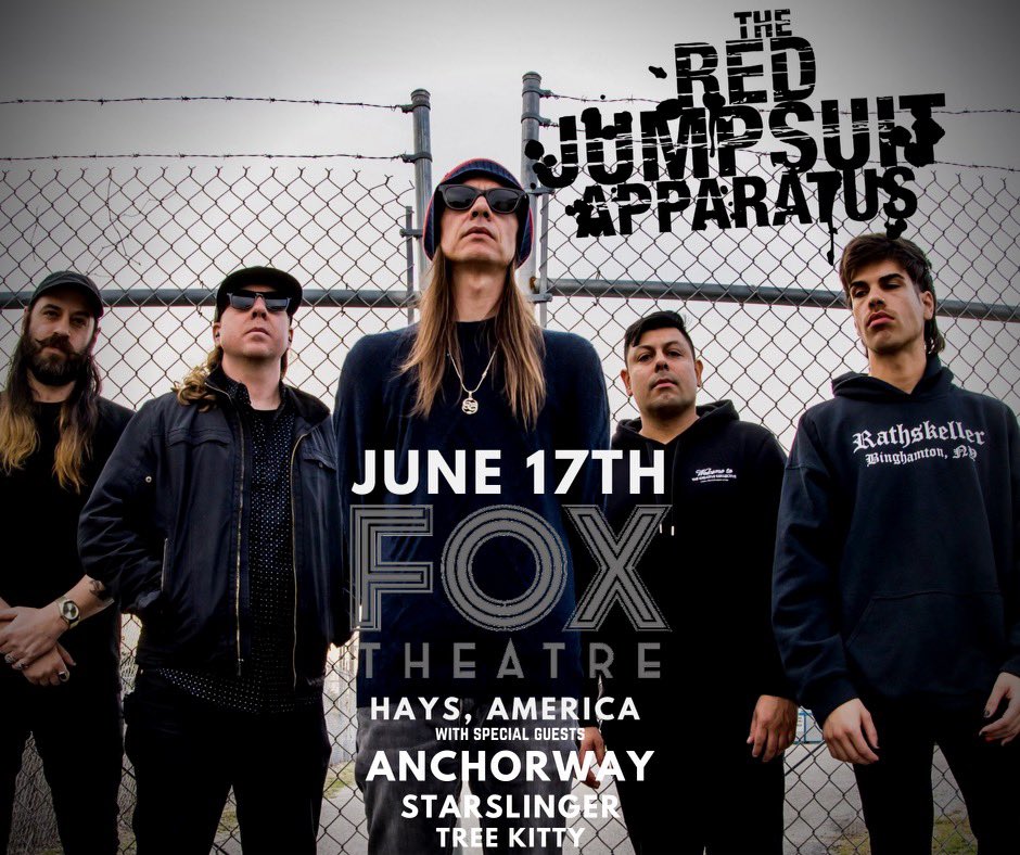 🚨FRESH SHOW ANNOUNCEMENT🚨 we are happy and hyped to announce that we will be playing a show with the legendary @redjumpsuit In Hays Kansas at The Fox Theatre on Saturday June 17th. you don’t want to miss this show! Come hang out 😤