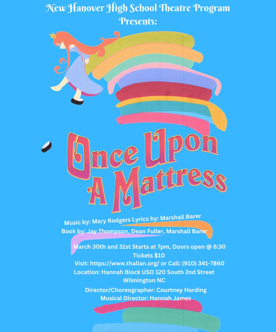 Come out an support our amazing theatre wildcats! There will be two magical performances March 30 and 31. Tickets are $10 and the performance will be at the Hannah Block USO.