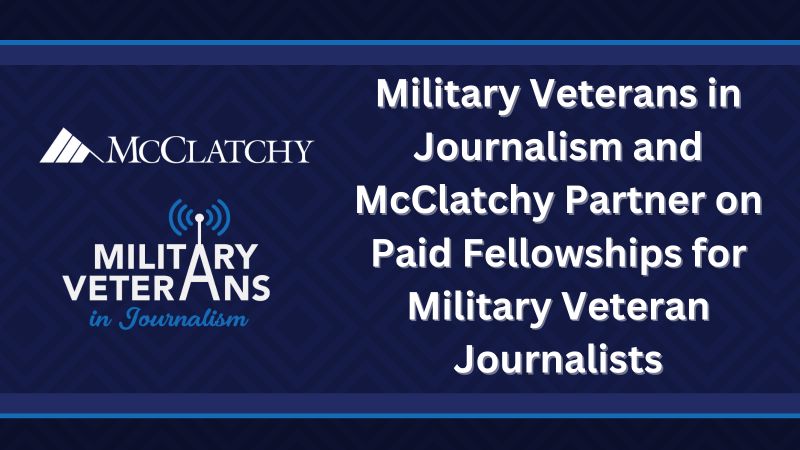 🎖️ We’re delighted to announce our partnership with Military Veterans in Journalism in launching a 🆕paid fellowship program! The application deadline is coming up fast on April 1, so apply now.➡️ bit.ly/3mFs7IH #MVJNetwork #veteranjournalists #veterans