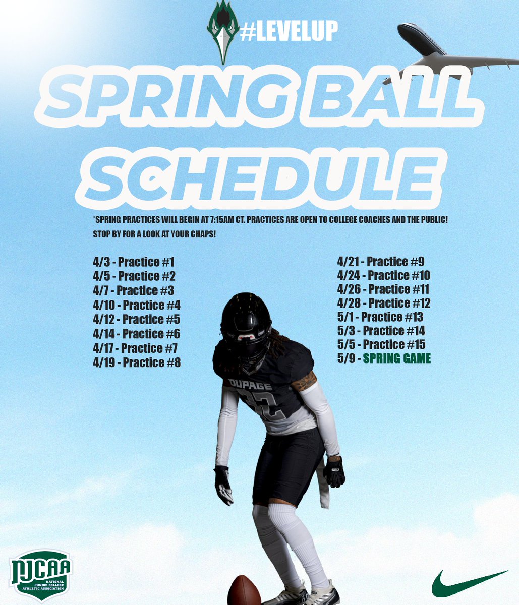 𝙈𝙖𝙧𝙠 𝙔𝙤𝙪𝙧 𝘾𝙖𝙡𝙚𝙣𝙙𝙖𝙧𝙨📅 Spring Ball Schedule is set... College Coaches, our doors are open for you to stop by & catch a practice! #LevelUp