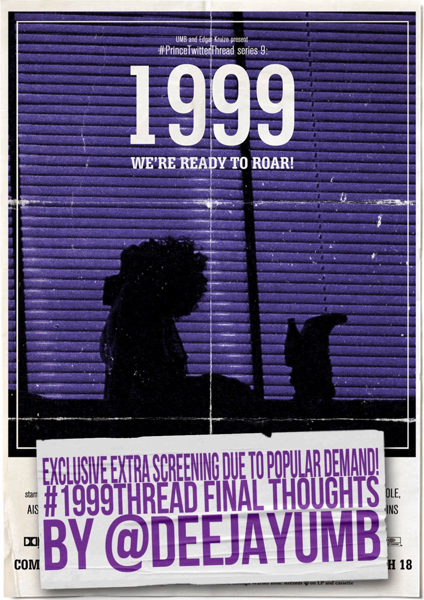 PrinceThread's tweet photo. Happening right now! @deejayumb’s final #1999thread thoughts! https://t.co/eRnCTTv64A