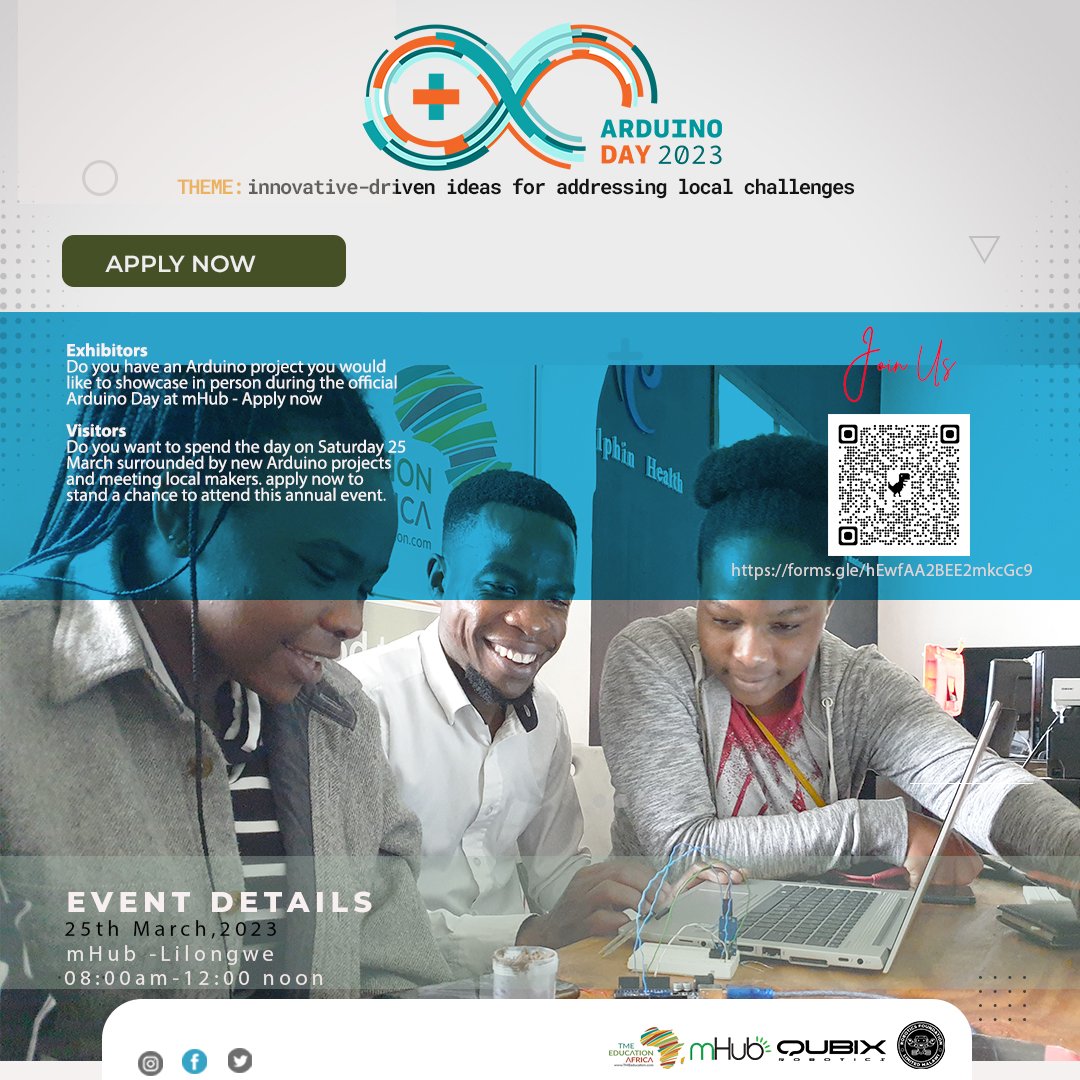 RoboticsMalawi's tweet image. #arduinoday2023 #arduinoday #arduino #innovate #lilongwemalawi