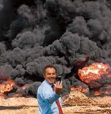 Precies 20 jaar geleden vielen Bush jr en Blair samen met de 'coalition of the willing' (ja ook NL!) #Iraq illegaal binnen ogv leugens. Irakezen hebben een verschrikkelijk hoge prijs hiervoor betaald. Waarom zijn Bush &amp; Blair cs nooit voor de <a href="/IntlCrimCourt/">Int'l Criminal Court</a> gedaagd, zoals Poetin?