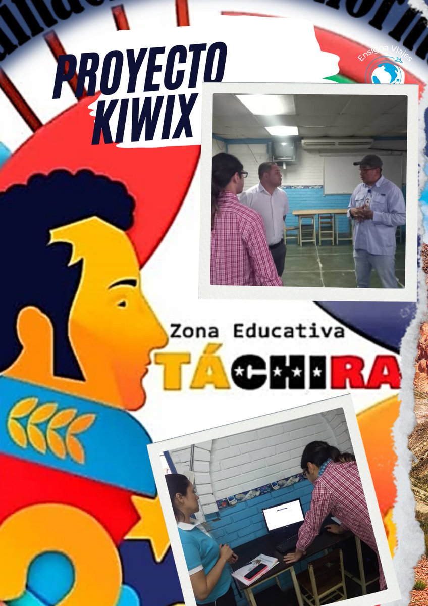 #20MARZO Jefe de Zona Educativa Táchira, Ana Berzabeth Gandica @Berzabethg1 en equipo con @cantv realizó explicación del Proyecto Kiwix en E.N Simón Bolívar, herramienta para descargar, administrar, leer y compartir contenidos Wikipedia y Wikimedia