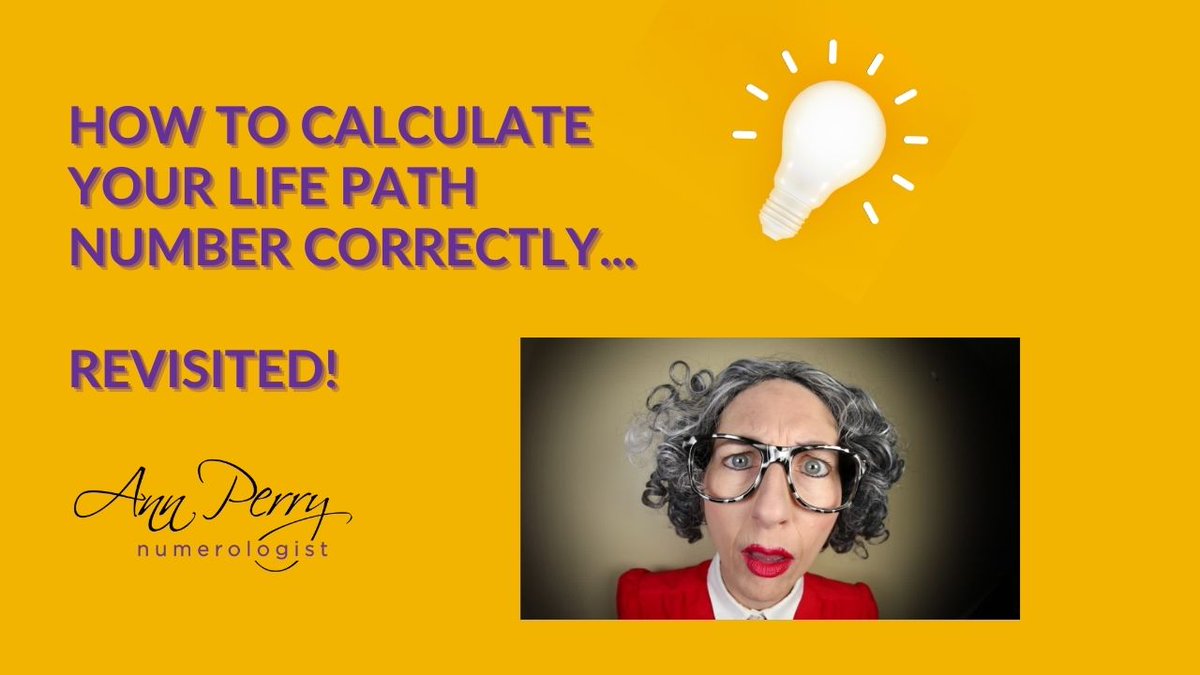 annperrynumero's tweet photo. How to Calculate Your Life Path Number Correctly...REVISITED! https://t.co/JhEMO7AiNl via @YouTube https://t.co/NDyCr76c8G