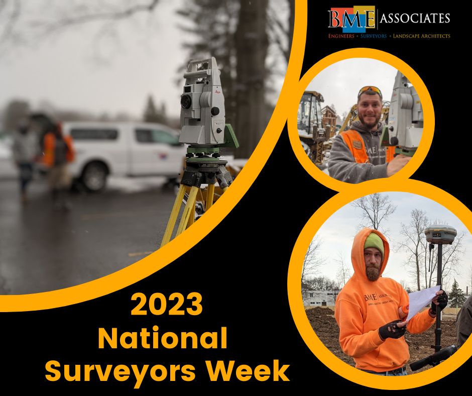 Happy National Surveyors Week!  This week we celebrate the outstanding Survey Team at BME Associates. #NationalSurveyorsWeek #BMESurveyors