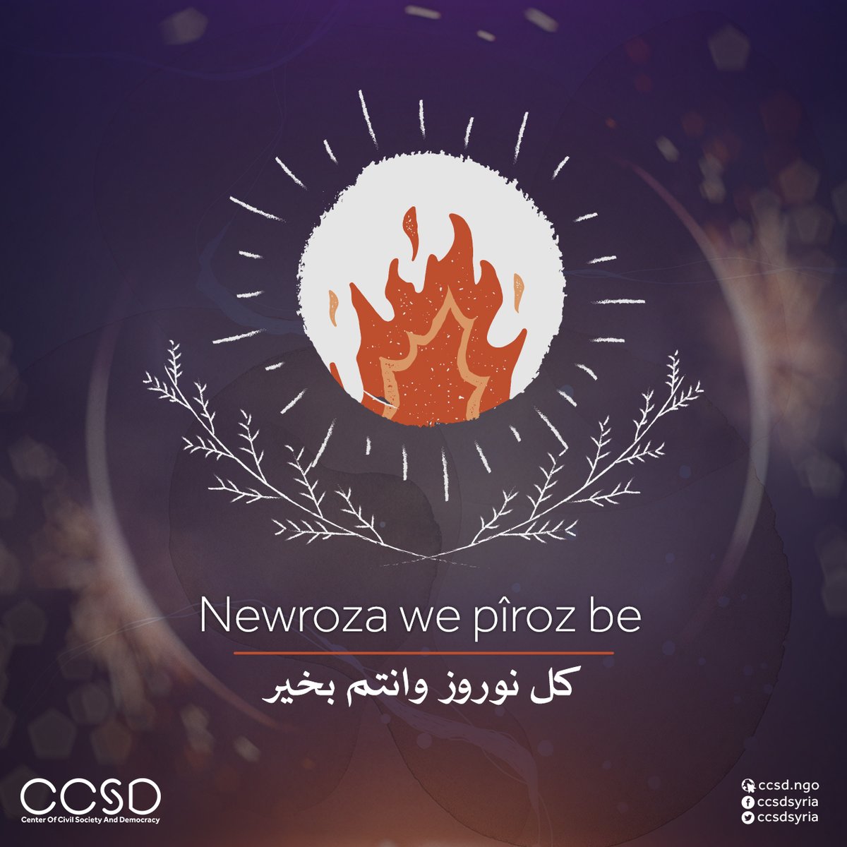 Newroza we pîroz be 
كل نوروز وانتم بخير