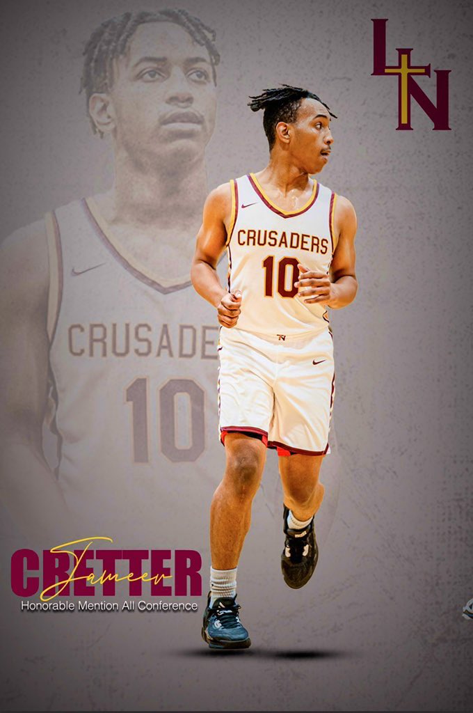 Lutheran North Basketball (@lhsnhoops) on Twitter photo Congrats to the following Crusaders for being recognized as Metro League All-Conference recipients for the 22/23 season. #TNT ๐ช
<a href="/BryceSpiller/">Bryce Spiller</a> - First Team
<a href="/_davell/">Davell Long</a> - Second Team
<a href="/CretterJameer/">Jameer Cretter</a> -Honorable Mention Congrats to the following Crusaders for being recognized as Metro League All-Conference recipients for the 22/23 season. #TNT ๐ช
<a href="/BryceSpiller/">Bryce Spiller</a> - First Team
<a href="/_davell/">Davell Long</a> - Second Team
<a href="/CretterJameer/">Jameer Cretter</a> -Honorable Mention