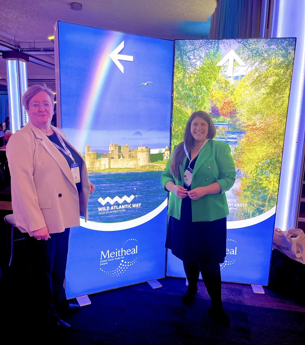 marymcquinn's tweet image. Day 1 of 3 down at #Meitheal2023 - Ireland’s largest tourism and trade event taking place right here in Killarney. Great to showcase everything we have to offer at the O’Donoghue Ring Collection to top international buyers from all over the globe! @MeithealIreland #MeetInKerry