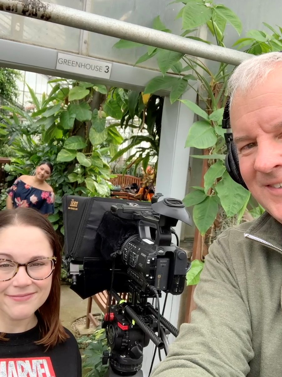 We were sick of the cold and the snow, so we set up shop in the tropical oasis known as the Durfee Conservatory at @UMassAmherst for this week's episode. Catch it Thursday at 7:30pm on @nepublicmedia!