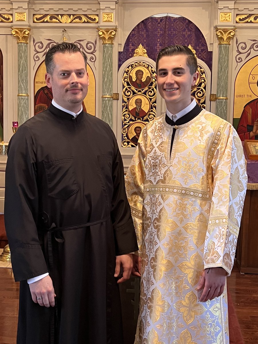 stmarksoca's tweet photo. On the Sunday of the Veneration of the Holy Cross, His Eminence, Archbishop Mark served the Divine Liturgy at St. Mark’s and tonsured Samuel Regen a Reader and ordained Reader Marek Szeliga a Subdeacon.  AXIOS! https://t.co/XGl5eV1Kal