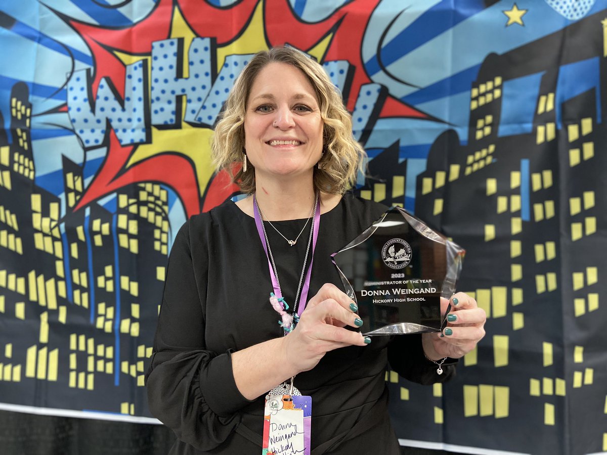 CONGRATULATIONS DR. WEINGAND!!! The VSCA Administrator of the Year 2023! #wearehickory #superleader #vsca2023