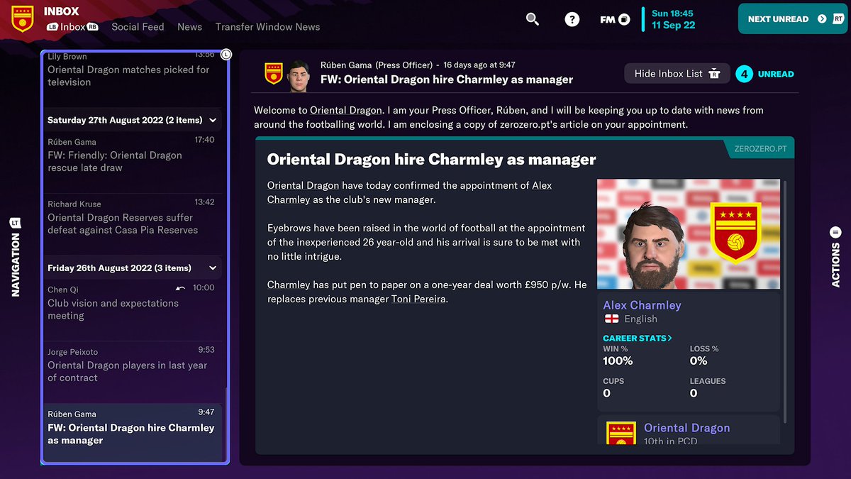 achxmz's tweet photo. Portugese 4th Tier, Here we go! #FootballManager2023Console #XboxShare https://t.co/S7PfGvot3x
