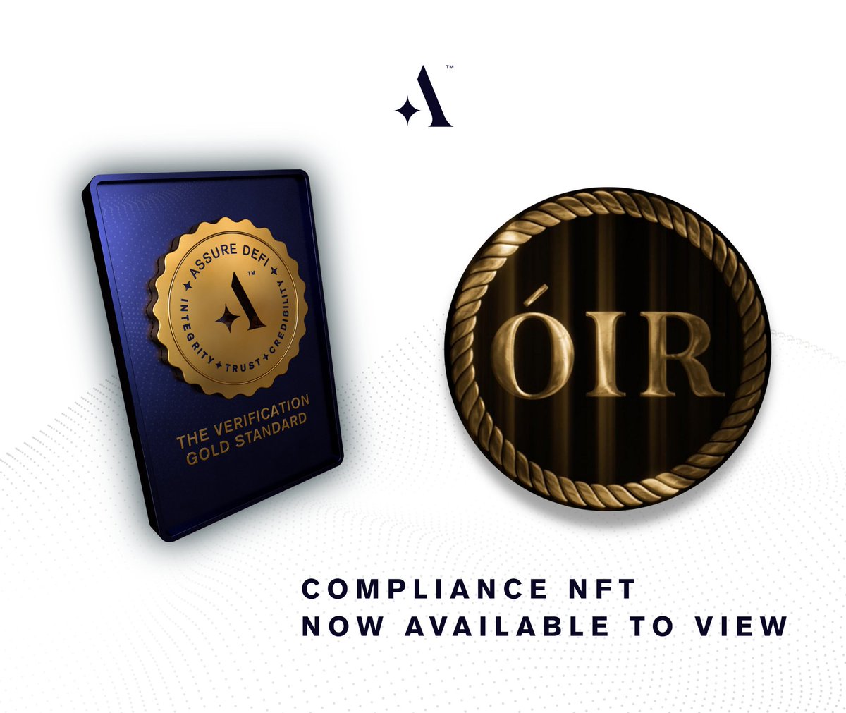 We are excited to announce that we have been #KYC ASSURED✨✅™️ by <a href="/AssureDefi/">Assure DeFi</a>!

We are committed to holding our leadership accountable for the sake of our investors and we believe this to be a strong positive step for our community.

View our KYC #NFT:
assuredefi.com/projects/oir