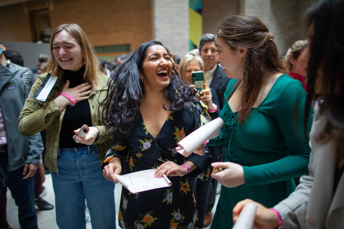 IcahnMountSinai's tweet photo. Finally, the moment arrived and we opened our envelopes with joy and excitement. We hugged, cheered and congratulated each other on our achievements. #MatchDay2023 #ISMMSMatch https://t.co/USmsS3EaWQ