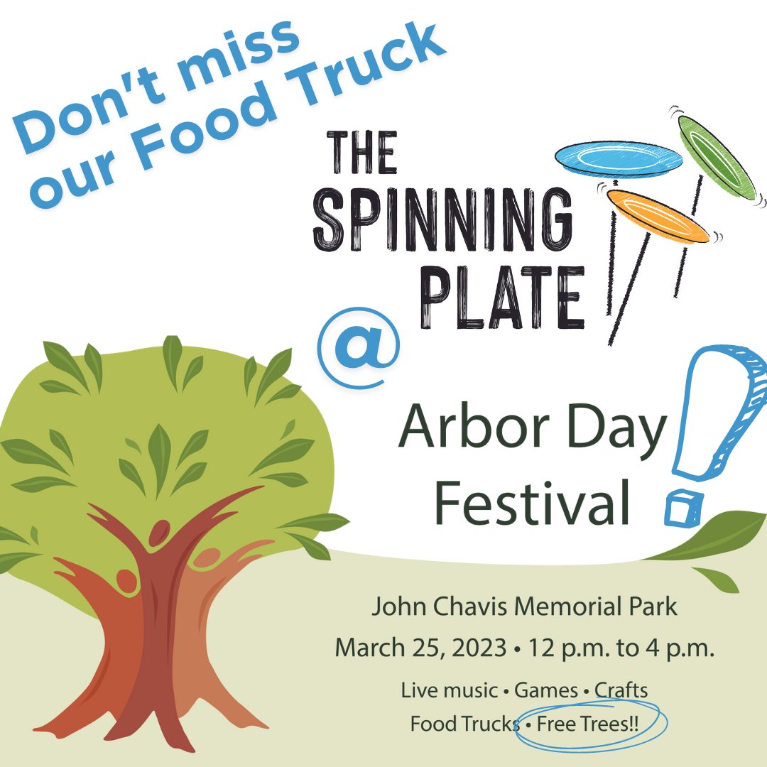 FoodShuttle's tweet photo. Thanks to the folks @WePlantIt4ward for inviting us to this year's #ArborDayFestivalRaleigh! The Spinning Plate will be around serving up fresh, delicious food. 
+++ Free trees? What a cool event!! 

Info: https://t.co/E1NHqEw1uP
#NCARBORDAY23 #FoodShuttle #FeedTeachGrow https://t.co/cY84Cs5AIv