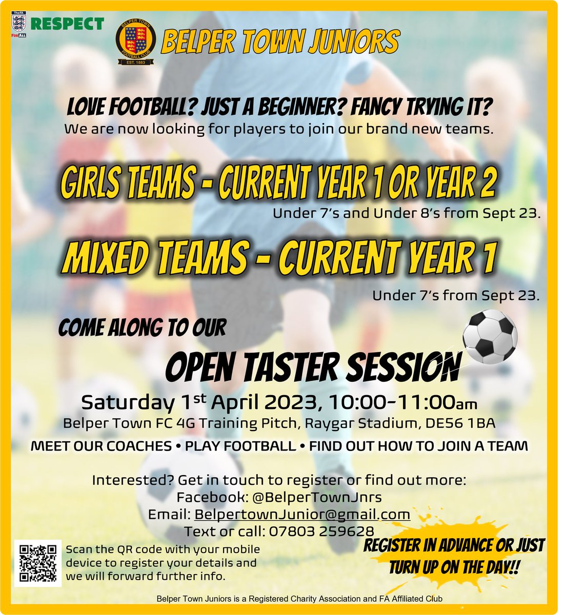 Looking for our next intake of Little Nailers - U8 girls and U7 boys. Taster session Sat Apr 1st. Get in touch now! 

forms.gle/X6XGoF6XQp9k5s…