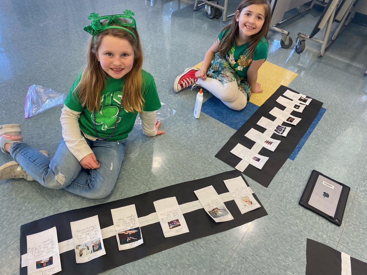 CarySD26's tweet photo. Check out the amazing creativity of our @DeerPathCary 2nd graders! They are creating timelines of the historical figures they studied. #CreativityInAction #EducationMatters #D26learns #dpcomets https://t.co/SofxBVsL6T