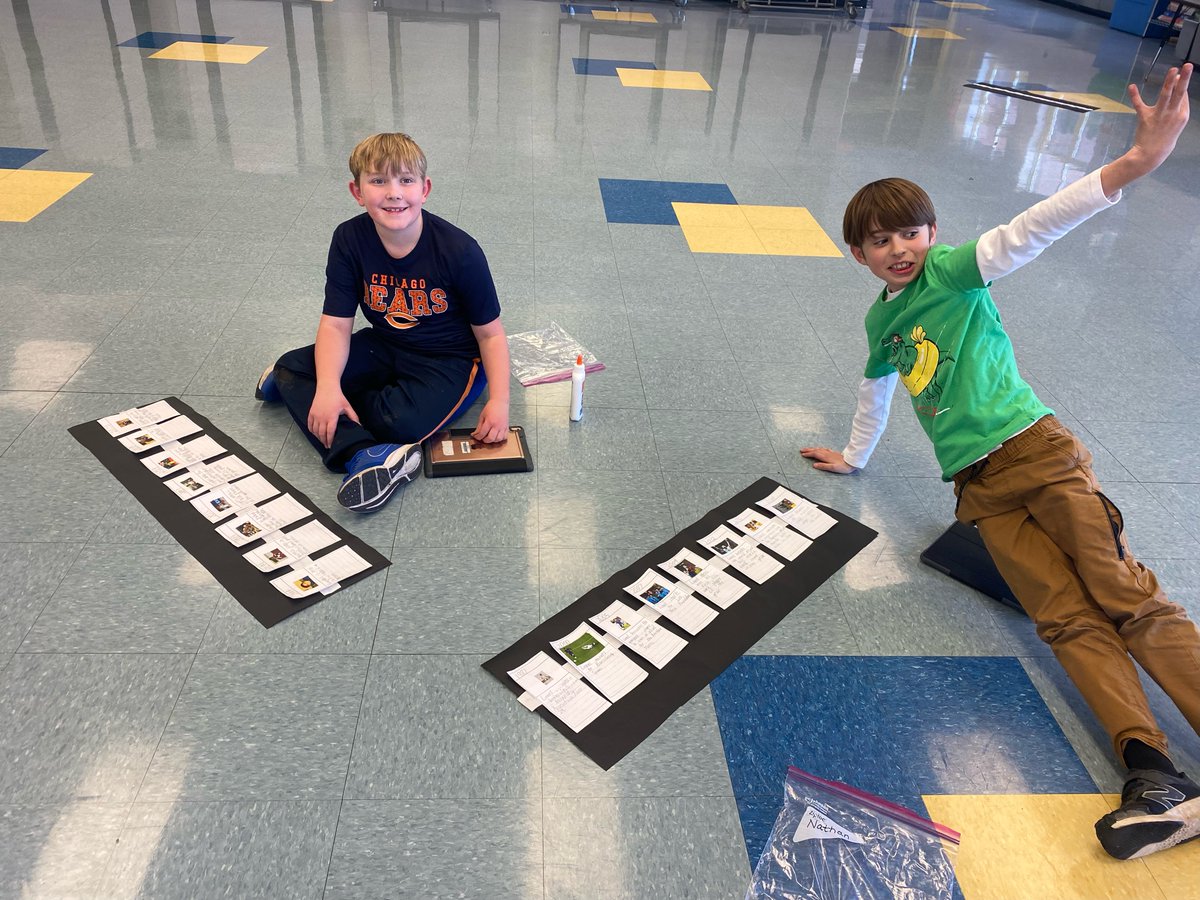 CarySD26's tweet photo. Check out the amazing creativity of our @DeerPathCary 2nd graders! They are creating timelines of the historical figures they studied. #CreativityInAction #EducationMatters #D26learns #dpcomets https://t.co/SofxBVsL6T