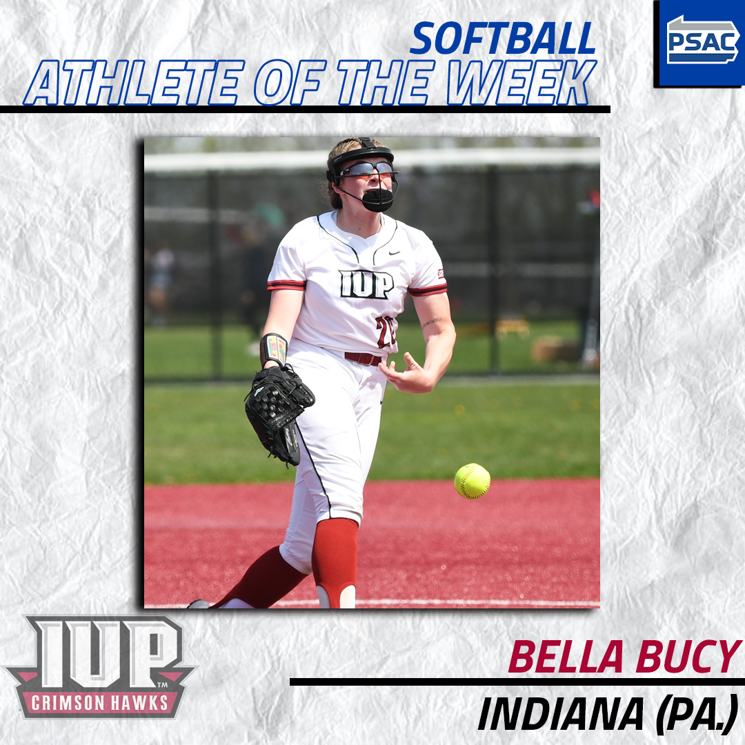 SOFTBALL: Your #PSACSB Athletes of the Week! ⬇️ EAST Athlete: Grace Aguilar - @WCUAthletics Pitcher: Danielle Goff - @MUMounties WEST Athlete: Alexsa Hurd - @Rock_Athletics Pitcher: Bella Bucy - @IUPCrimsonHawk #PSACProud 📰- bit.ly/401mgwi