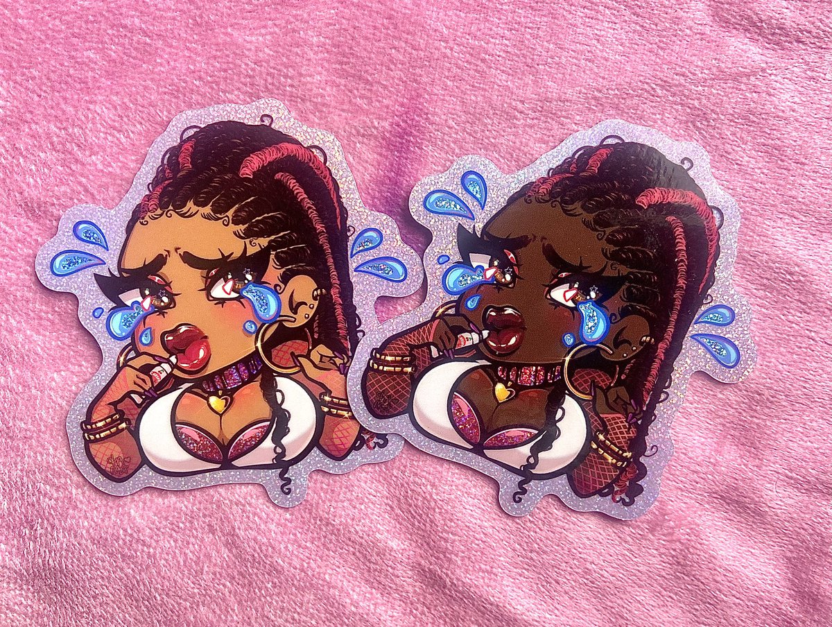 tamerzbobamerz's tweet photo. Emotional Support Lipgloss stickers available now 🥳⭐️

https://t.co/gxRDhI3Nra https://t.co/F26zTKesHg