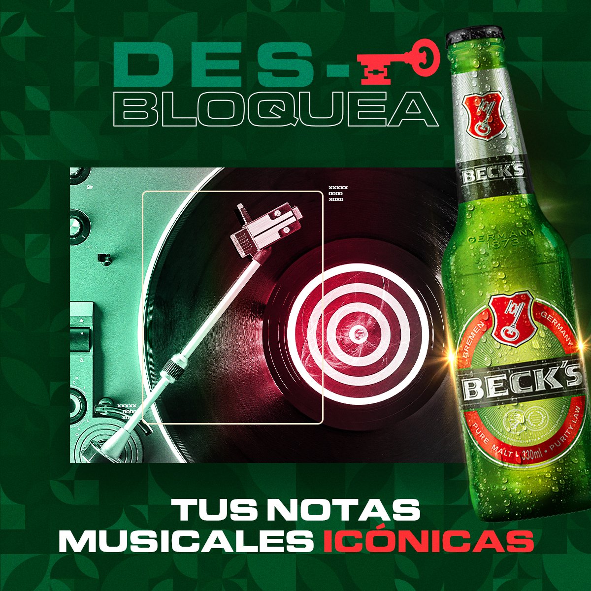 Descubre tu mood musical con Beck's y dinos quién es ese artista que consideras es icónico en la historia musical🤘🏼🎵