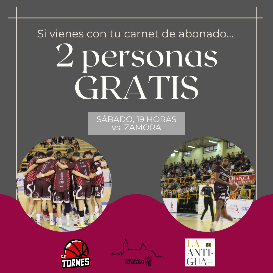 🥳Queremos ambientazo en Würzburg este sábado!!

Si eres abonado de La Antigua, solo con mostrar tu carnet en la puerta, podrás entrar con dos personas GRATIS!! 🙌🏼

El equipo nos necesita... y nos va a tener!!!

📆 Sábado 25 de marzo
🕖 19 horas
🆚 Zamora Enamora