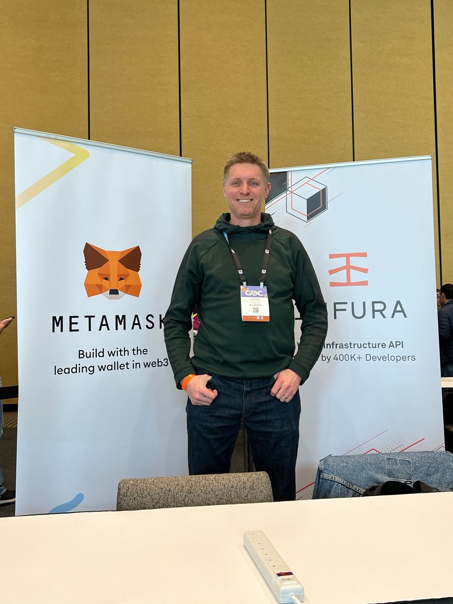 We're ready to roll at🕹️ #GDC23💥

Come see what <a href="/MetaMask/">MetaMask 🦊</a> and <a href="/infura_io/">Infura</a> have in store for #Web3Gaming in Moscone Center, West Hall, Level 2.👋