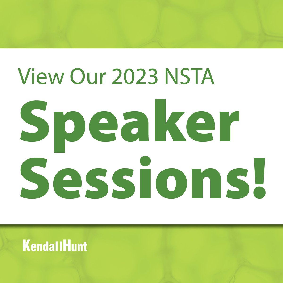 KendallHuntK12's tweet photo. 🧪 It's ALMOST time for @NSTA 2023! 🌎

Tap here: https://t.co/e2EXQxYfwI to peek at our list of speaker sessions and workshops and don't forget to stop by booth #614 to chat with our team! 😀 See you in a few days! #NSTA23 https://t.co/YCaHGQNBz2