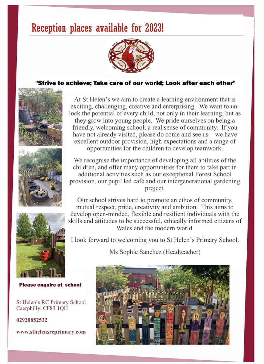 Spaces available for September- please share!