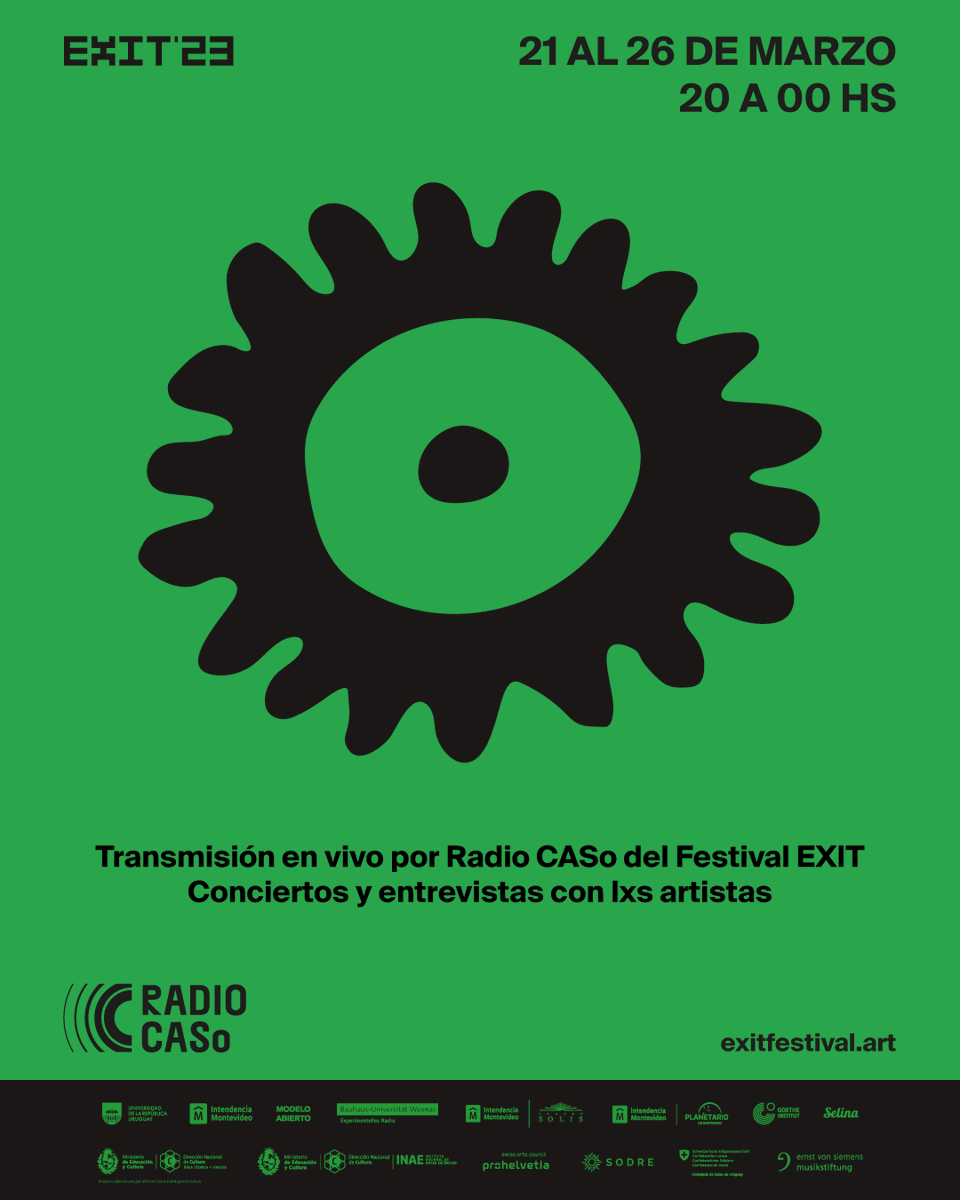 FestivalExit's tweet photo. #EXIT23 EN VIVO X RADIO CASo 📻💥
Prendete a ➡️https://t.co/oMecQFWYT4 https://t.co/XyTcRIiiX6