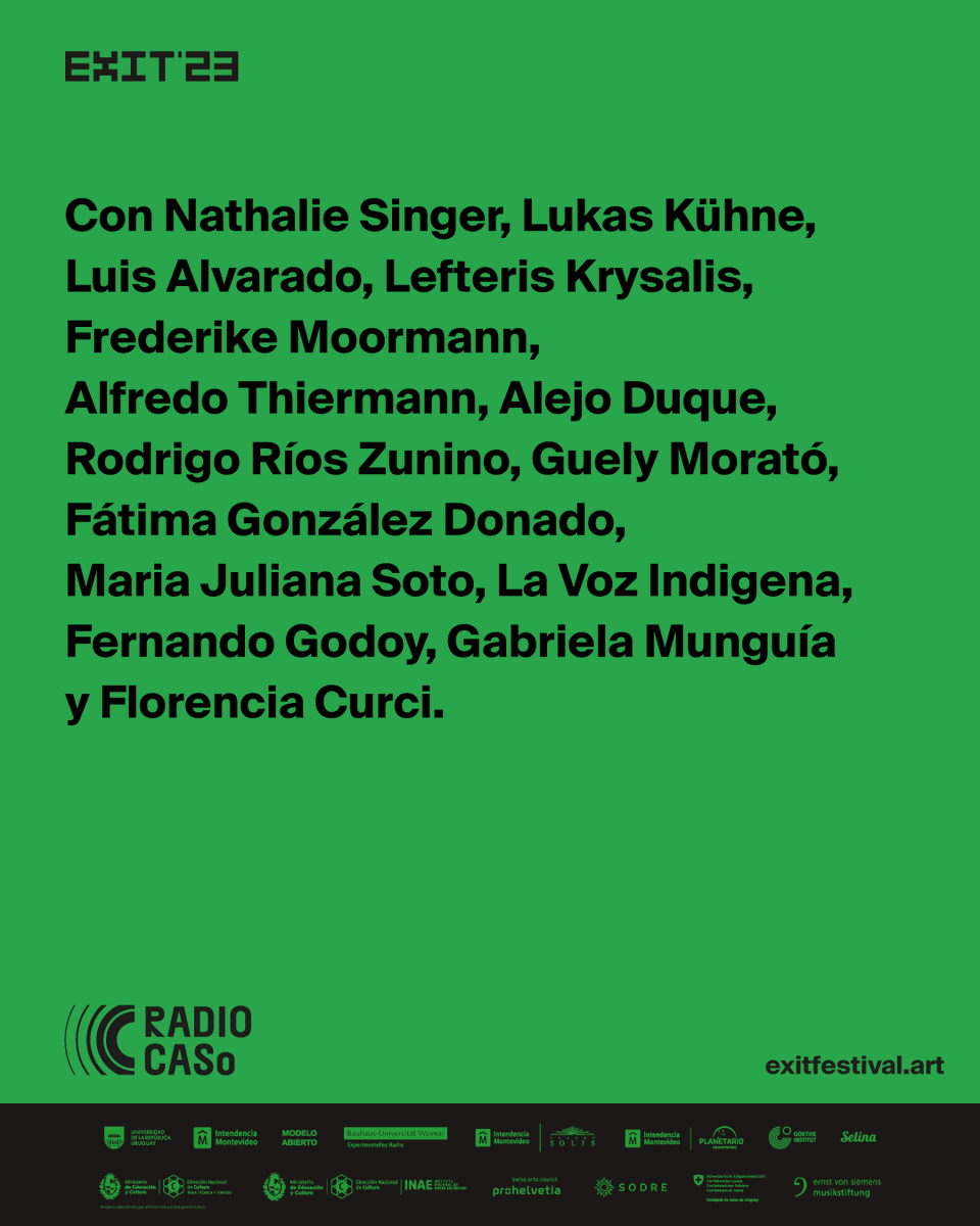 #EXIT23 EN VIVO X RADIO CASo 📻💥
Prendete a ➡️bit.ly/42oD4il