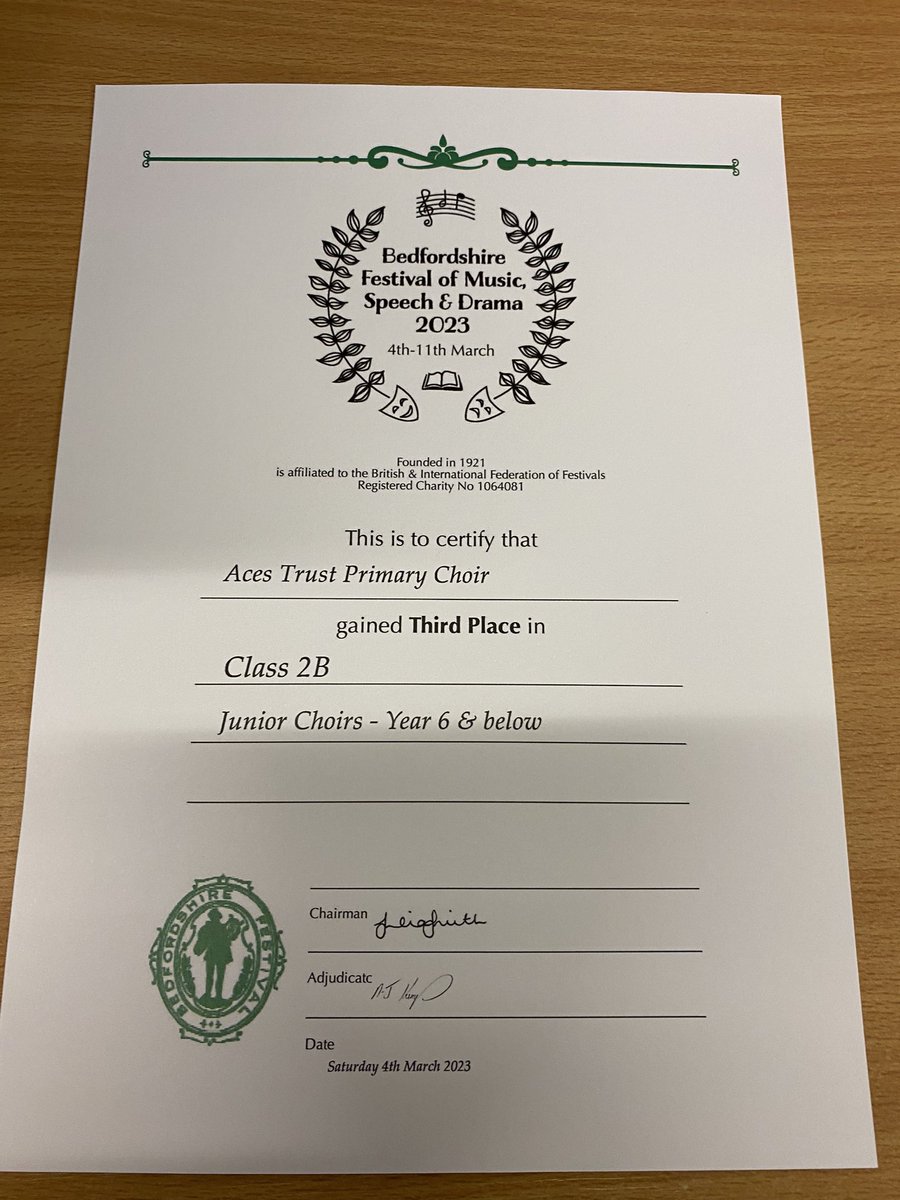 GCA_learning's tweet photo. Our certificate from the Festival of Music arrived today. Our pupils sang alongside the choirs from @GBAcademy2 and @Cr0mwellAcademy and placed third in their class. We are so proud of everyone who took part. A special thanks to @PrimaryMusic4al #GCAmusic #GCAcommunity https://t.co/32YagsL033