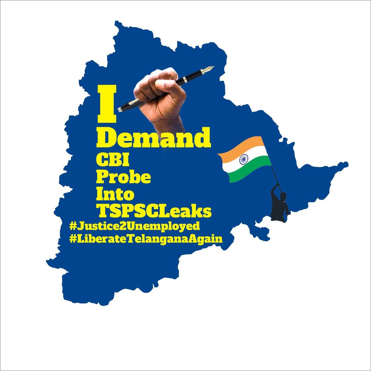 #NewProfilePic
I 
Demand
CBI 
Probe 
Into
TSPSCLeaks

#Justice2Unemployed
#LiberateTelanganaAgain