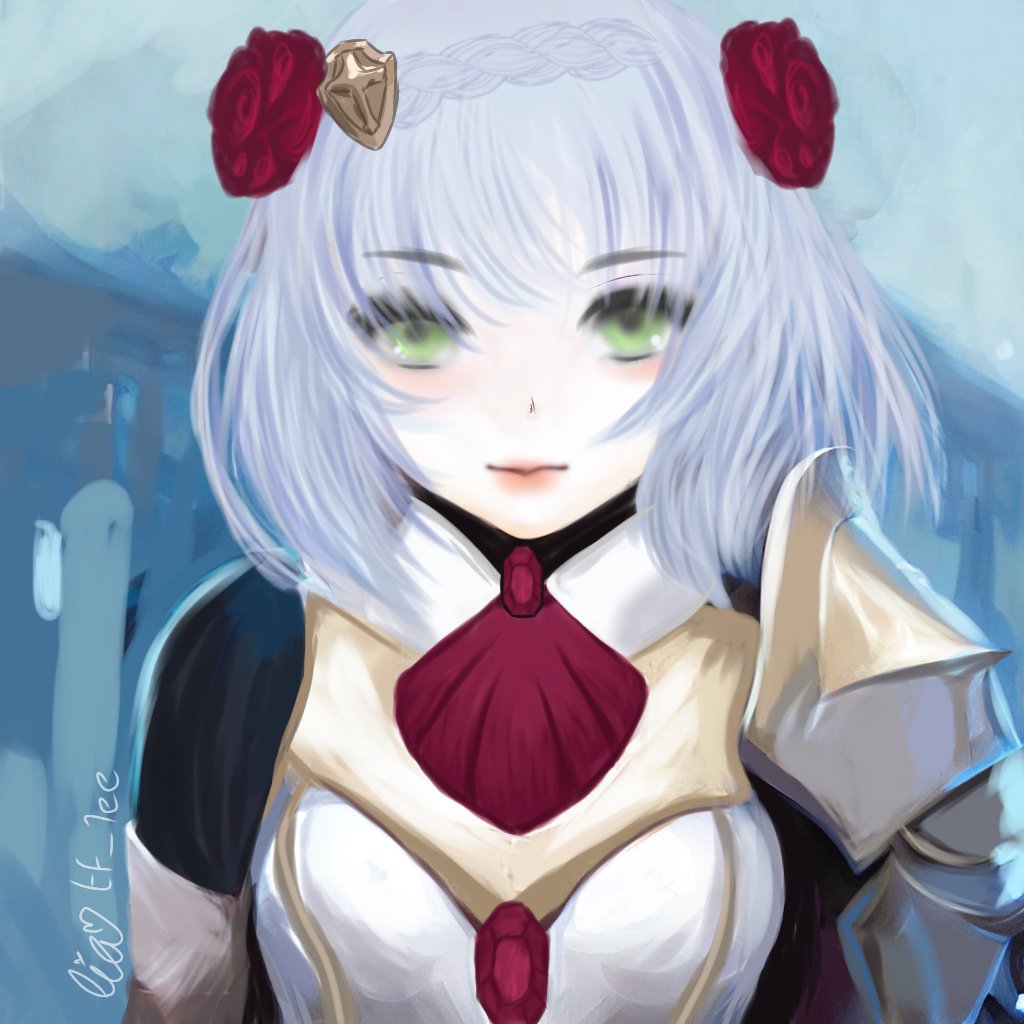 tf_1ee's tweet photo. Noelle - knight of favonius https://t.co/d6AJxgF7sR