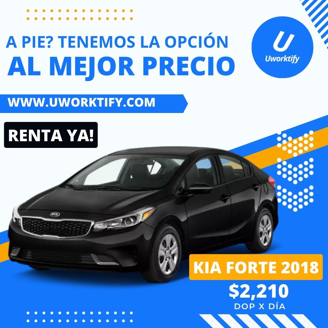 uworktify's tweet photo. No te quedes a pie!😭 renta este Kia Forte 2018 por solo DO$2,210😎 date ese gustico y ve a donde quieras 🚘

Entra a https://t.co/nwdHZwbh4U y mira lo que tenemos para ti!😎

#RentaCar #alquiler #semanasanta #Renta https://t.co/HK4libWGec