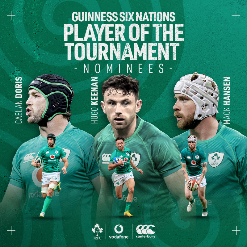 And the nominees are...

Have you voted for the #GuinnessSixNations Player of the Championship.

#TeamOfUs 

Vote Now: sixnationsrugby.com/2023/03/20/vot…