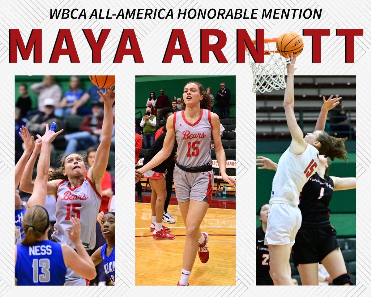 👏💪Maya Arnott is <a href="/WashU_WBB/">WashU Women's Basketball</a> first All-American since 2018-19!