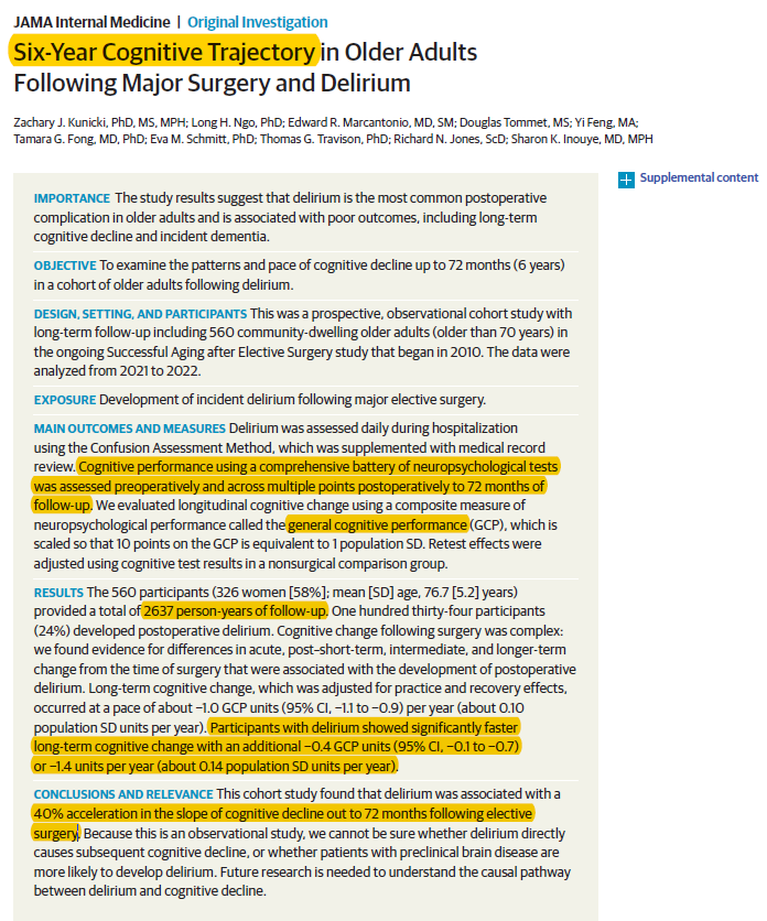6yr data from the 𝗦𝗔𝗚𝗘𝗦 study. All-around impressive study &amp; analysis. 🤯 An instant classic. 

I often cite the 3yr data from SAGES (bit.ly/3YWCOnH), but now I need to start citing this one!

Thread from first author: x.com/statszach/stat…