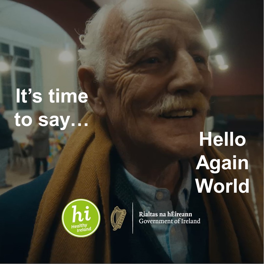HealthyGalway's tweet image. @HealthyIreland “Hello Again World” aims to empower and motivate older people to do something positive for their health by re-engaging with their communities and increasing their social connections

Find out what is happening in your community and say #HelloAgainWorld