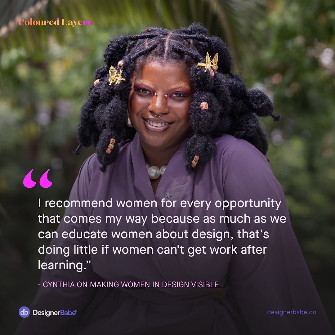 cynugwudike's tweet photo. another day, another feature😌

i am incredibly honoured to be celebrating women's history month and be recognised amongst the great talents of #ColouredLayers leading Nigerian women in Design! 🥹🎉

@MitchelleC_ my heart is full, thank you💓💓 https://t.co/RNrSEJhqCv