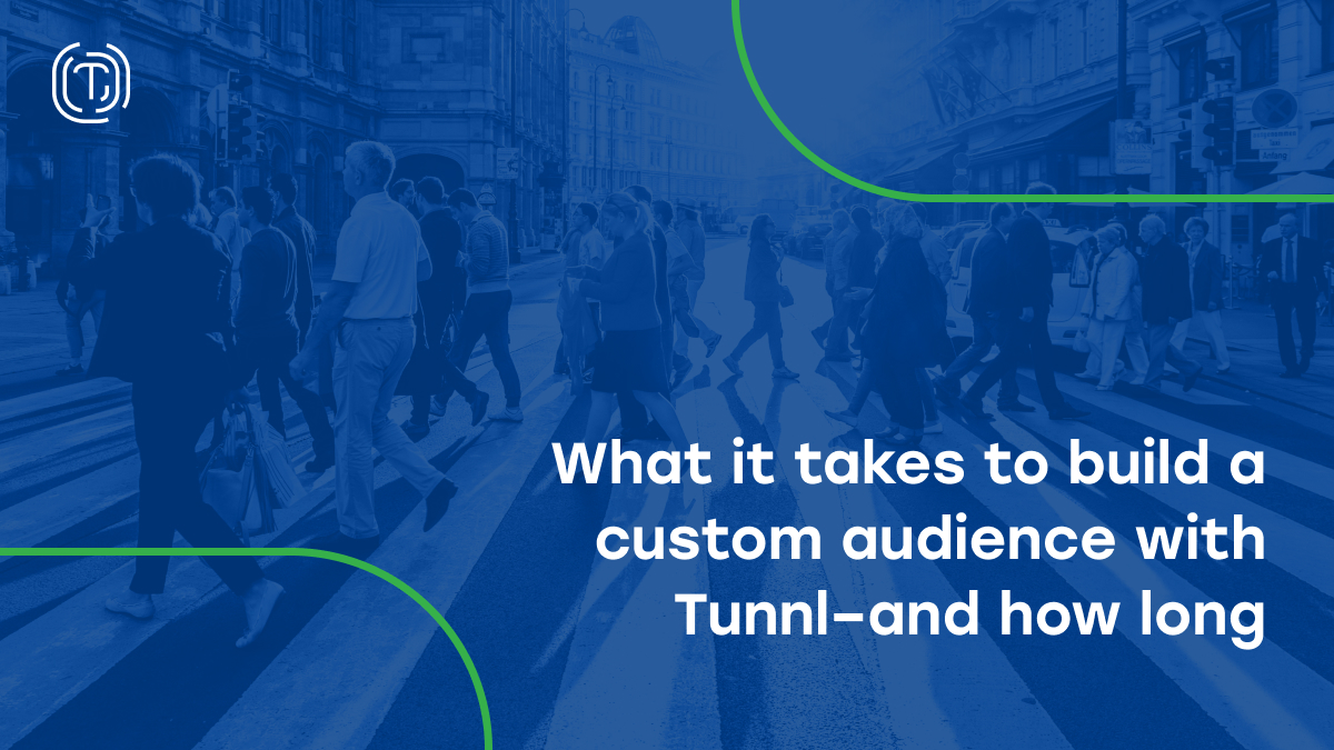 Considering a #customaudience for your #publicaffairs, #issueadvocacy, #purposedriven marketing, or #causemarketing campaign? Find out what–and how long–it takes to build one with Tunnl. You may be surprised! #audiencedevelopment #mediastrategy hubs.la/Q01HwbyW0