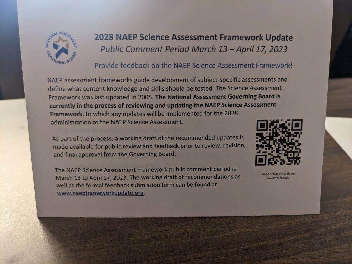 Who wants to chat about the #NAEP framework?? Let's get into it together! <a href="/CenterPointEd/">CenterPoint Ed</a>