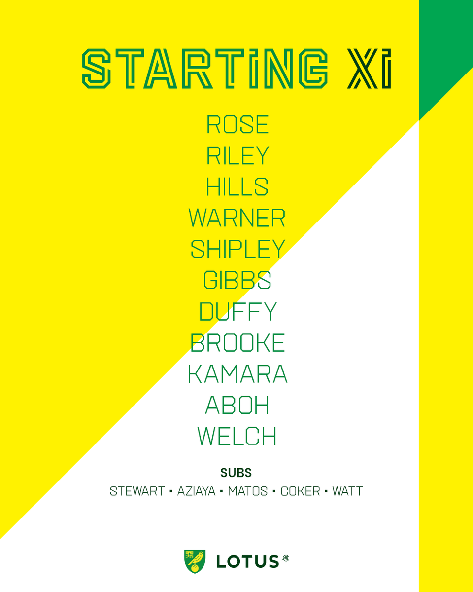 NorwichCityAcad's tweet photo. 📋 𝗦𝗧𝗔𝗥𝗧𝗜𝗡𝗚 𝗫𝗜

Our line-up as we're away to West Bromwich Albion this evening 🔰

#NCFC https://t.co/rr52Y97zBG