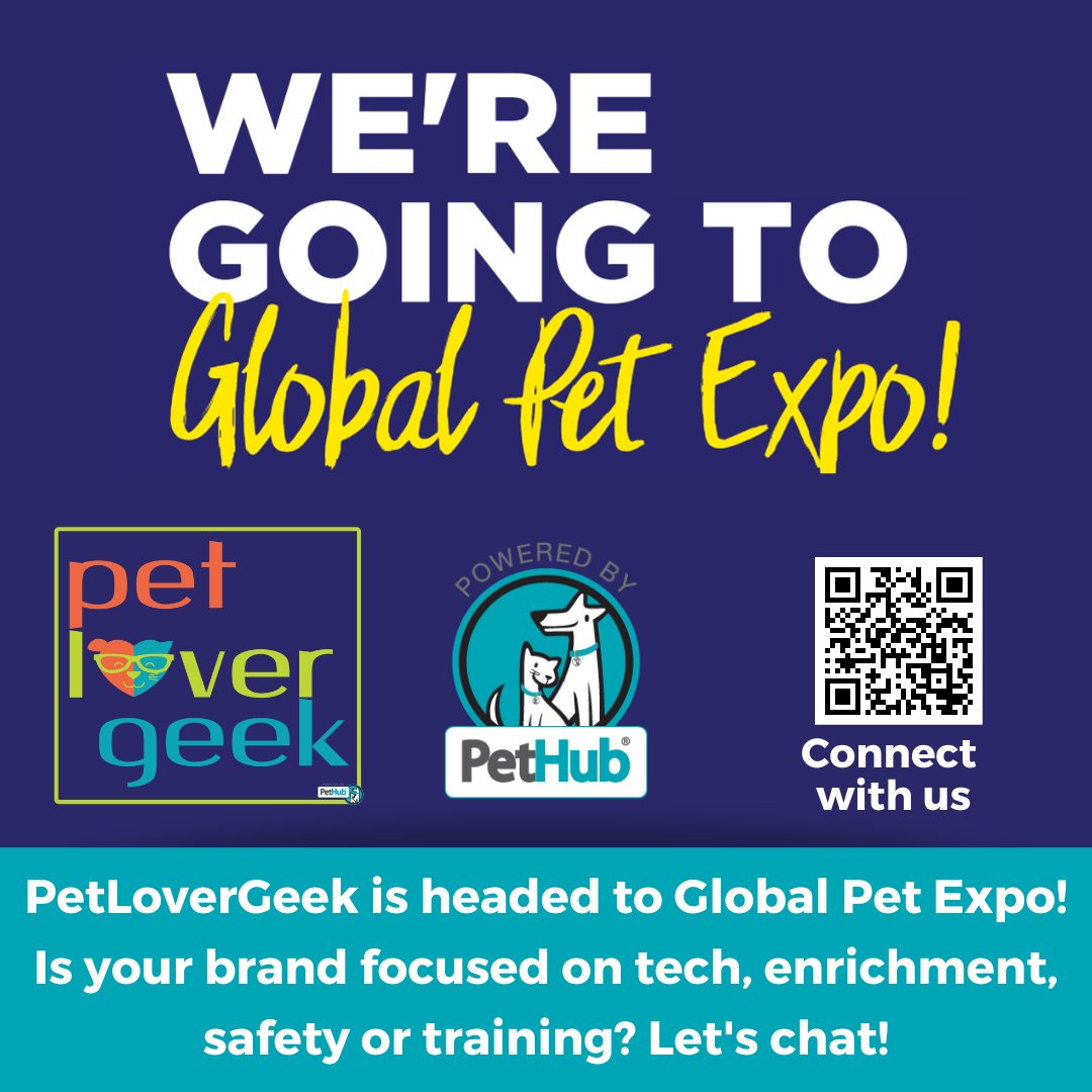 The countdown to <a href="/GlobalPetExpo/">Global Pet Expo</a> is on! We'll be there, connecting with brands to talk about technology, training, enrichment and safety! Does your brand have something to feature? Set up a time to chat asap! forms.gle/xqjFVC7VCsJkUB… 
#GlobalPetExpo #PetLoverGeek #PetHub