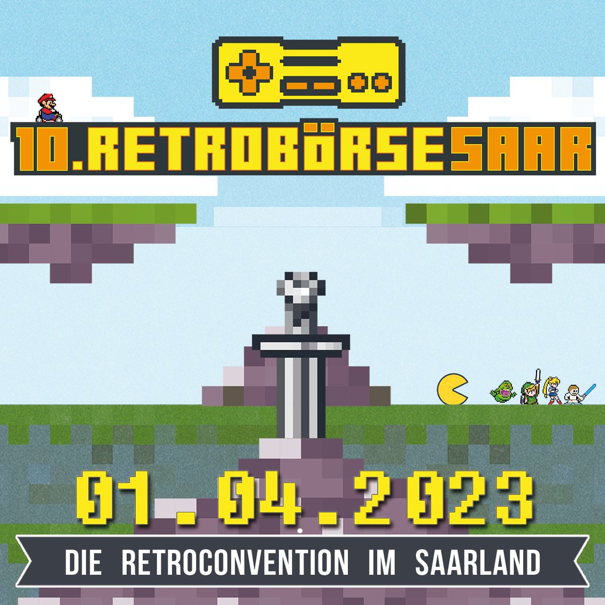 Die 10. Retrobörse Saar - Die RetroConvention im Saarland wird bunt! 🌈

Zelda tanzt mit Batman und Sailor Moon baut Lego? Was ist hier los?

Der bunte Mix aus 10 x Retrobörse Saar, allen bisherigen Specials und großes Treffen alter, liebgewonnener Bekannter 🧡