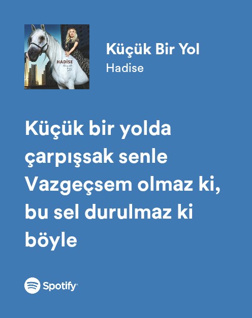 Küçük bir yolda çarpışsak...🤍