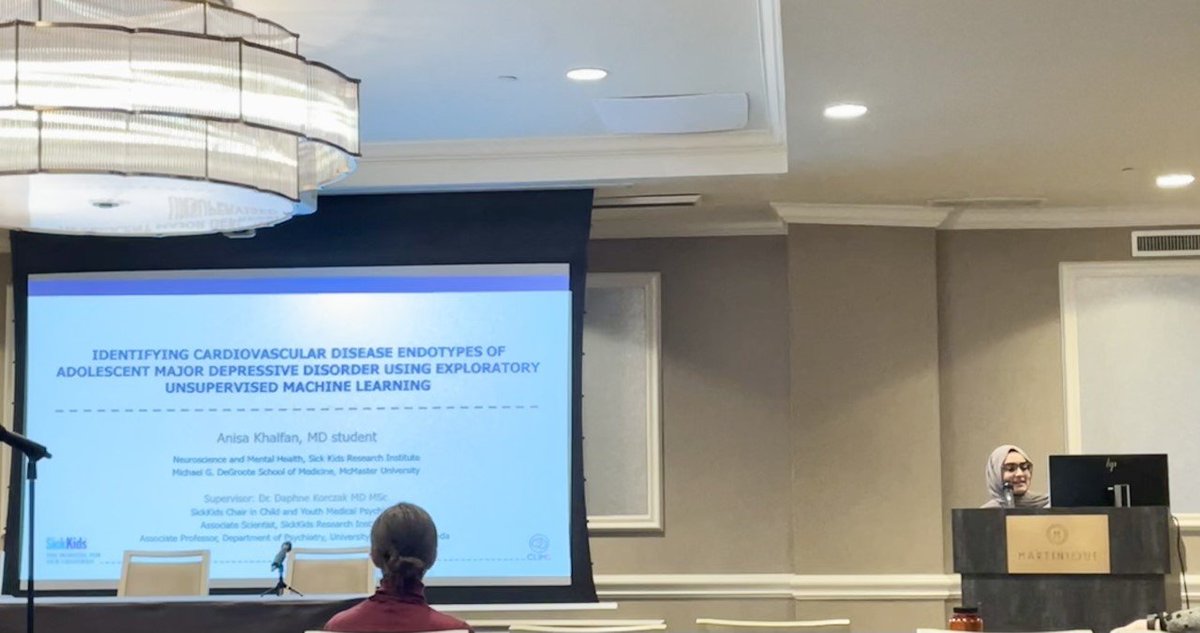 Our student Anisa Khalfan presented her work: “Using a cluster analysis to identify a subgroup of adolescent major depressive disorder associated with high cardiovascular disease risk.” at the APPA conference earlier this month #depression #cardiovascularhealth @APPAassociation