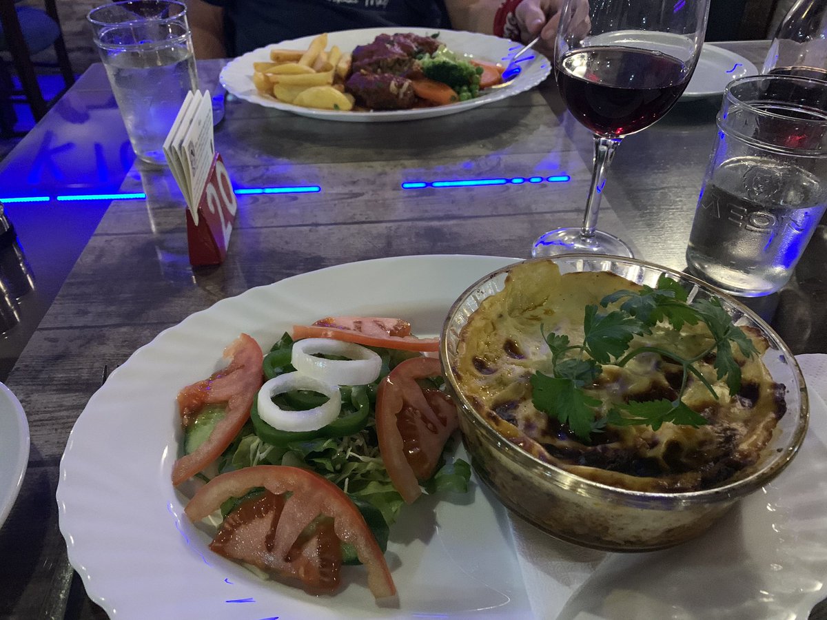caritococoloco's tweet photo. Cyprus food #cypriotcuisine during our recent visit following @CyprusMarathon ❤️... can't beat traditional Cypriot dishes... with @TrailsurferUK  #teamjackmon https://t.co/HvOd6qRZAH
