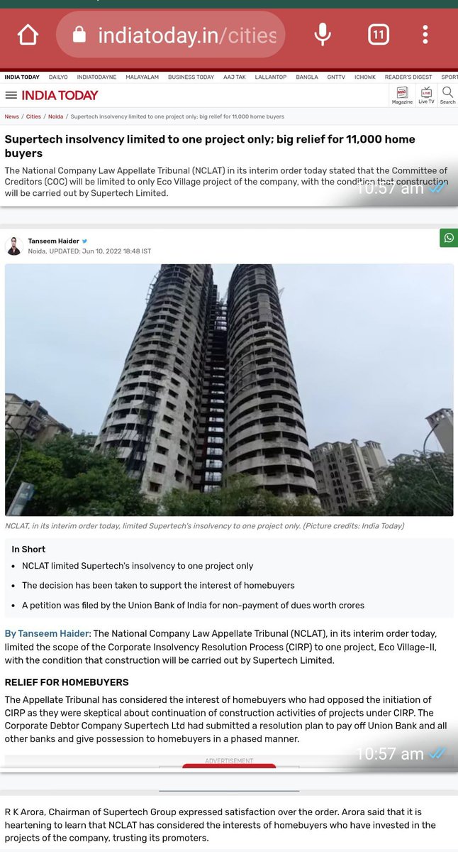 mkmahindra's tweet photo. @noidapolice @ChiefSecyUP  @CP_Noida @UPRERAofficial
@NandiGuptaBJP @dmgbnagar   @rituias2003 ज्ञात हो @Supertechltd दिवालिया का बहाना झूठा व भ्रमित करना है #NCLAT का आदेश केवल ECO 2 तक सीमित है @OfficialGNIDA मिलीभगत छोड़,RC काट कर,पैसा वसुल क्यो नही करती @UPGovt FIR दर्ज करे https://t.co/JvWpV4SK8o
